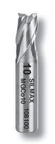 Fresa integrale / a 2 denti / a gambo cilindrico