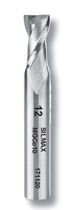 Fresa integrale / a 2 denti / a gambo cilindrico