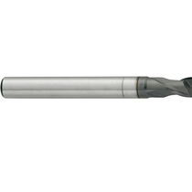 Fresa integrale / a 2 denti / a gambo cilindrico