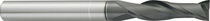 Fresa integrale / a 2 denti / a gambo cilindrico