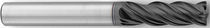 Fresa integrale / a 4 denti / a gambo cilindrico
