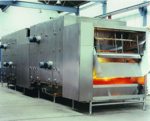 essiccatore ad aria calda / continuo / per l'industria chimica / per l'industria agroalimentare