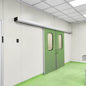 porte scorrevoli / in alluminio / per camere bianche / vetrate