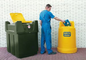 cassa in alluminio / per raccolta differenziata