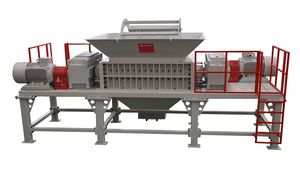 trituratore a 2 alberi / di pneumatici / legno