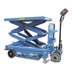 piattaforma elevatrice a forbice semovente / da officina / elettroidraulica