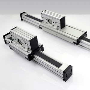 asse lineare elettrico / con cinghia a tacca / compatto / in alluminio