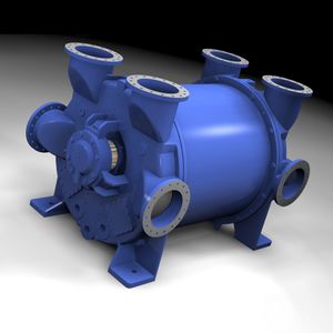 compressore d'aria / stazionario / senza motore / ad anello liquido