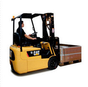 carrello elevatore elettrico / con conducente seduto / per l'industria agroalimentare / per l'industria ittica