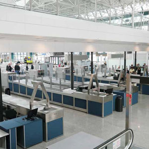 convogliatore a rulli / per il settore aeronautico / per bagagli / orizzontale