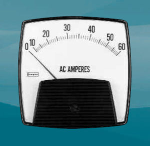 amperometro AC / analogico / per montaggio a filo