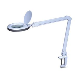 lente di ingrandimento con lampada a LED / su braccio articolato