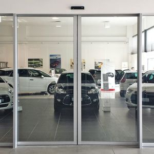profilo in alluminio / per porta scorrevole