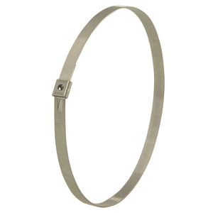 fascetta stringicavo in acciaio inossidabile / con linguetta / senza dentellature
