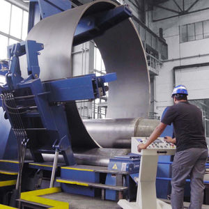 calandra a 4 rulli / elettrica / per applicazioni pesanti / a comando numerico