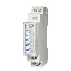 contatore di energia elettrica monofase / su guida DIN / 50 Hz / con display LCD