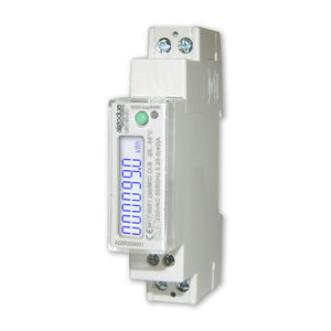 contatore di energia elettrica monofase / su guida DIN / 50 Hz / con display LCD