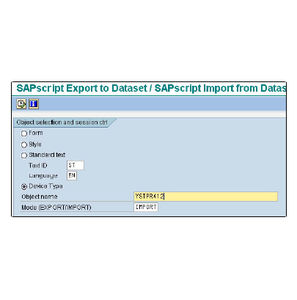 software di interfaccia / di stampa di etichette