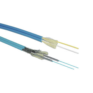 cavo ottico di dati / per fibra ottica duplex / blindato / antifiamma