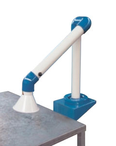 braccio aspirante fisso / antropomorfo / per fumi di saldatura / con cappa