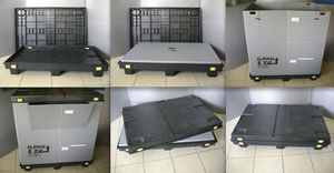 cassa-pallet in plastica / pieghevole