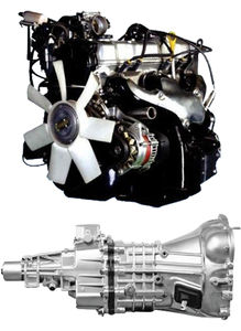 motore termico a benzina / multicilindro / turbo / con trasmissione a 5 rapporti