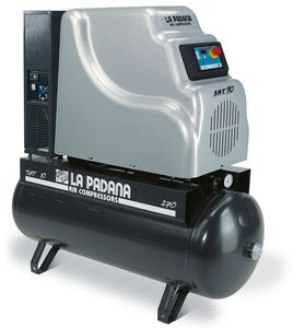 compressore d'aria / fisso / con motore elettrico / a vite