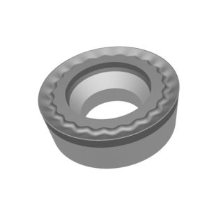 inserto da taglio di tornitura / PCD / per materiali duri e fragili / tondo