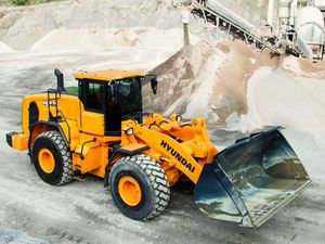pala su ruote / articolata / per cantiere