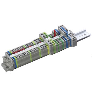 morsetto componibile con connessione a molla / senza viti / su guida DIN / in materia plastica