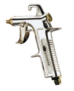 pistola ad aria compressa in alluminio / ugello dritto / leggera