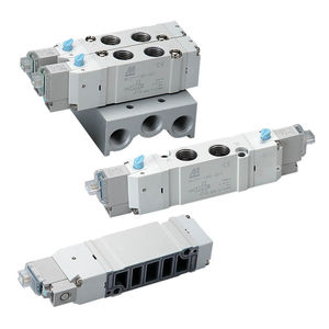 distributore pneumatico a cassetto / azionato tramite solenoide / a 5/2 vie / a 5/3 vie