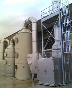 lavatore di gas a estrazione umida / tossico