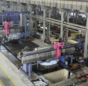 alesatrice-fresatrice CNC / verticale / 4 assi / a ponte