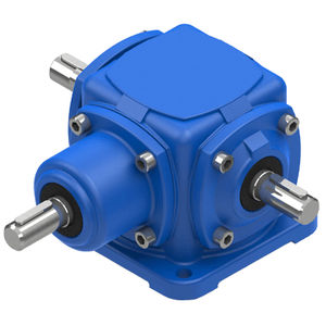 riduttore con coppia spiroconica / perpendicolare / ad alto rendimento / modulare