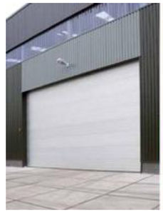 porta sezionale / per hangar / industriale / antifiamma