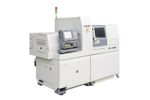 tornio a fantina mobile CNC / 6 assi / a due mandrini / di alta precisione