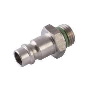raccordo rapido / dritto / per aria compressa / in acciaio inossidabile