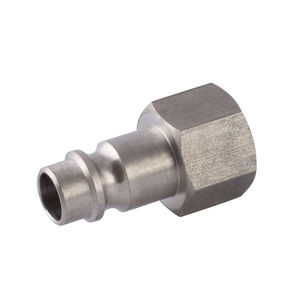 raccordo rapido / dritto / per aria compressa / in acciaio inossidabile