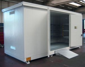 container in metallo / di stoccaggio / con isolazione termica