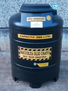 serbatoio per olio / in polietilene / di recupero di oli usati