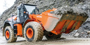 pala su ruote / articolata / per cantiere