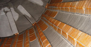 sistema di rivestimento per mulino a sfere