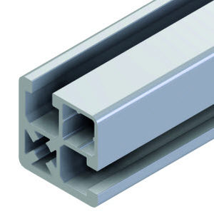 profilato in alluminio / con scanalature / per porta scorrevole