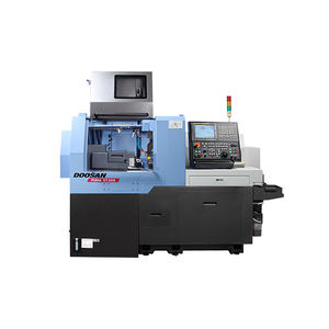 tornio a fantina mobile CNC / 2 assi / di alta precisione / a due mandrini