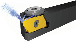 utensile di tornitura esterno / a flangia / con fluido di raffreddamento interno / per tornio per filettatura
