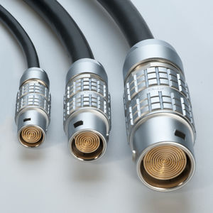 connettore elettrico / cilindrico / multipolare / IP50