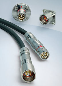connettore ibrido / in fibra ottica / SMP / push-pull