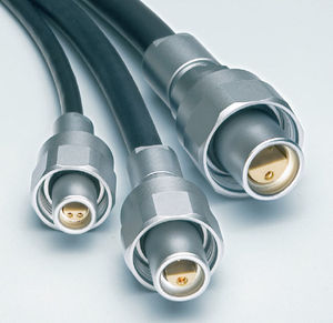 connettore audio/video / coassiale / a vite / unipolare