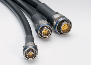 connettore audio/video / ibrido / in fibra ottica / circolare